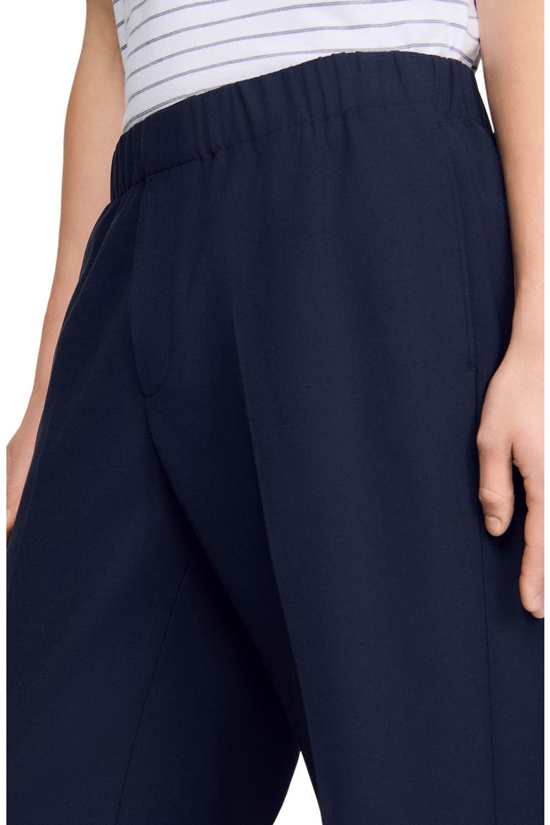 Wide-leg trousers, Alternate, color, Navy blue