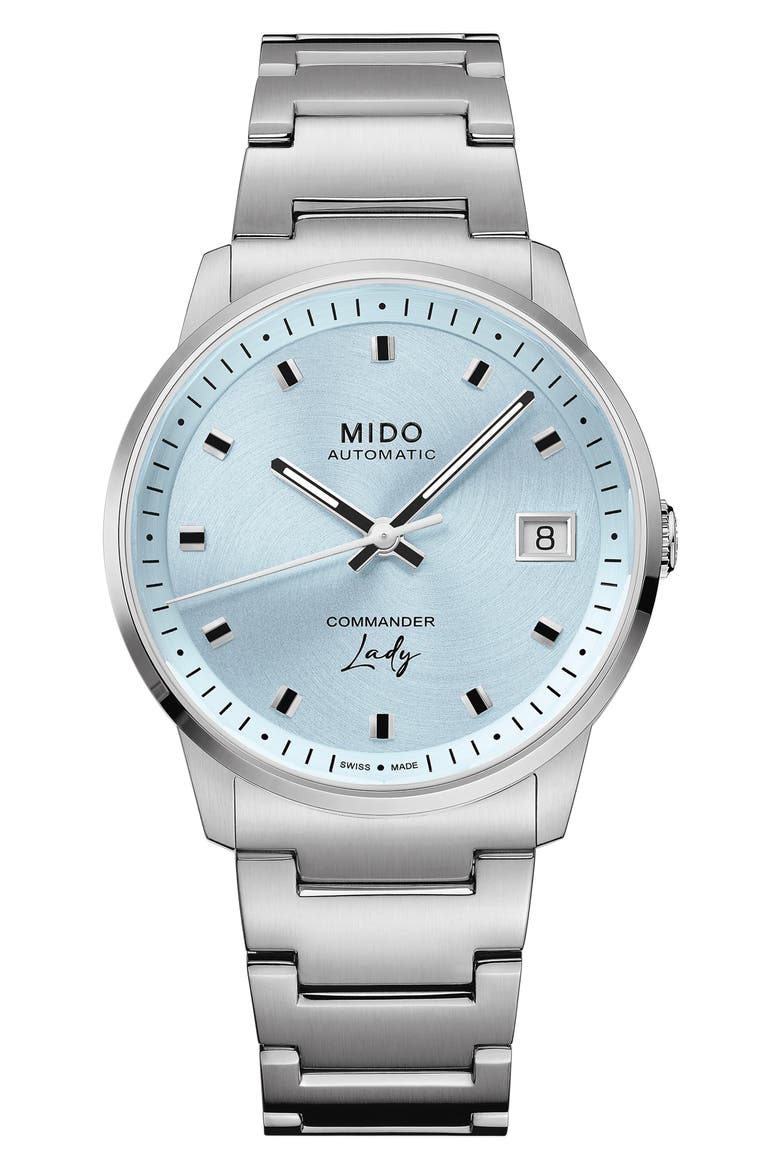 Commander Automatic Bracelet Watch, 35mm, Main, color, BLUE