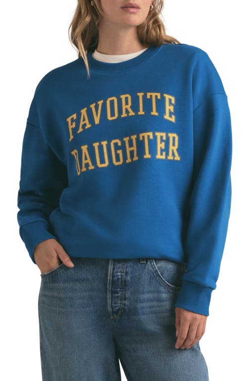 FAVORITE DAUGHTER FAVORITE DAUGHTER COLLEGIATE COTTON BLEND SWEATSHIRT