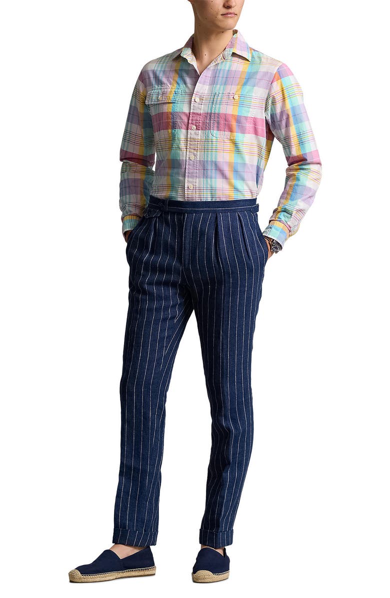 Polo Ralph Lauren Classic Fit Plaid Oxford Button-Up Shirt, Alternate, color,