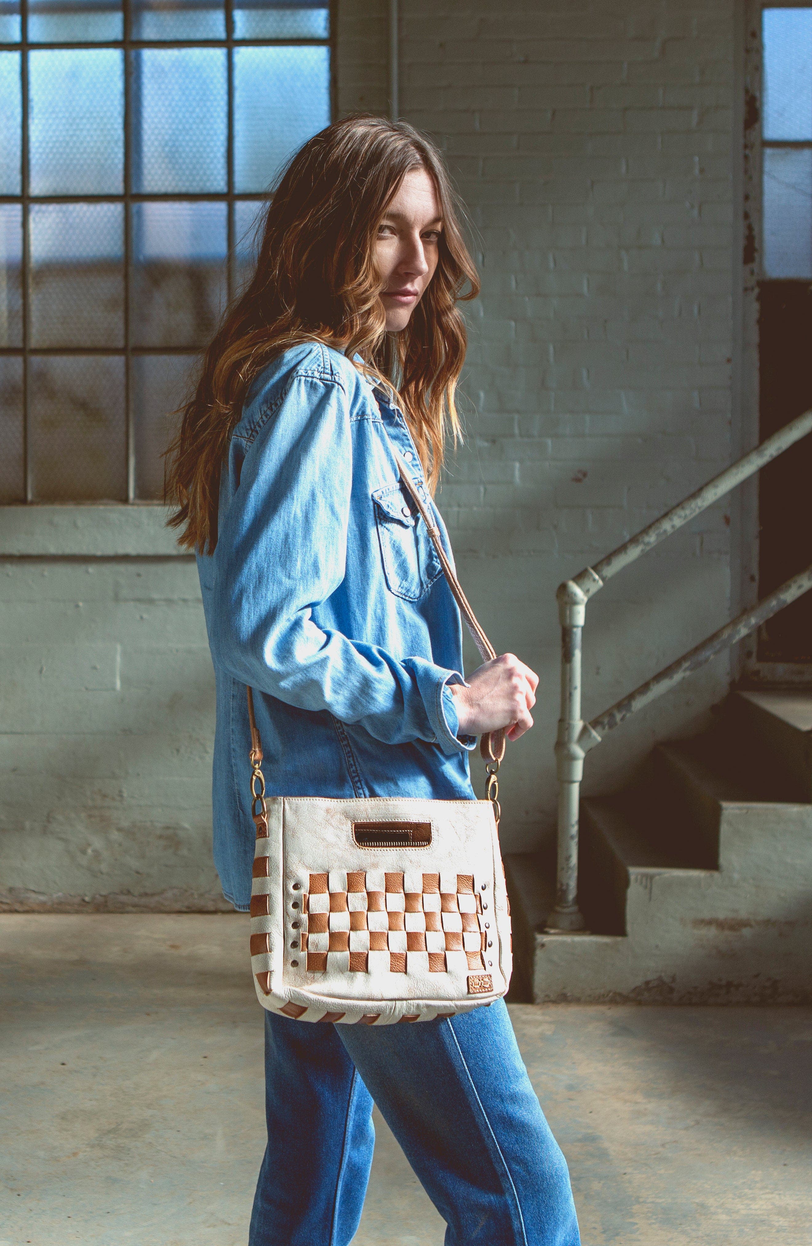 Bed Stu Keiki Handbag, Alternate, color, Nectar Lux Tan Rustic