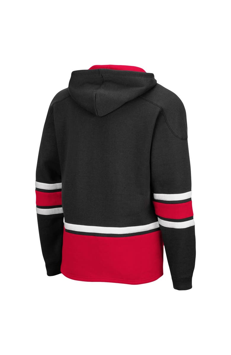 COLOSSEUM Men's Colosseum Black Miami University RedHawks Lace Up 3.0 Pullover Hoodie, Alternate, color, 