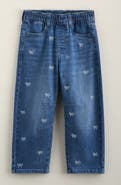 Tucker + Tate Kids' Bow Embroidered Barrel Jeans