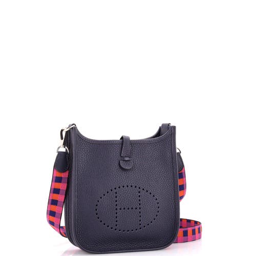 Pre-owned Hermes Hermes Evelyne Bag Gen Iii Clemence Tpm In Blue
