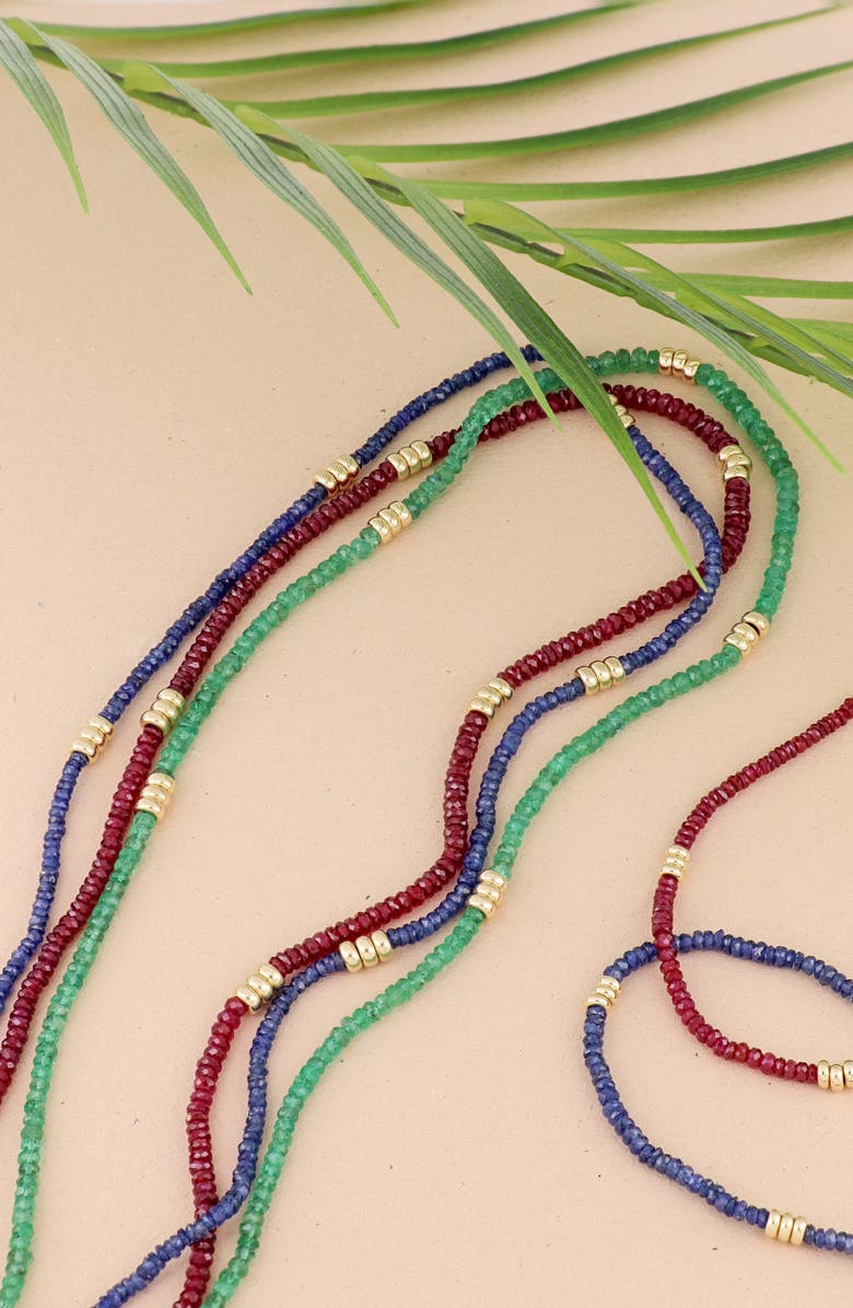 Bony Levy El Mar Ruby Beaded Necklace, Alternate, color, 