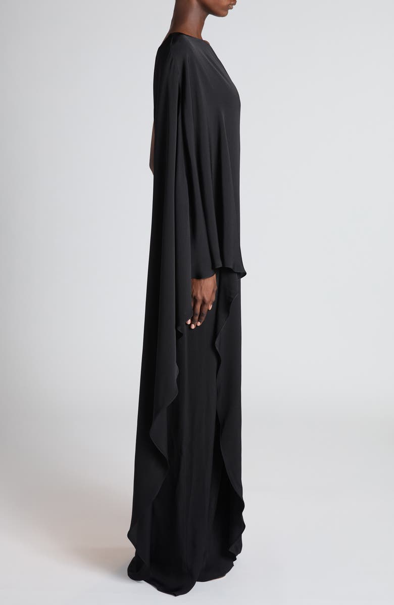 TOM FORD One Shoulder Crepe Cady Gown, Alternate, color, Black