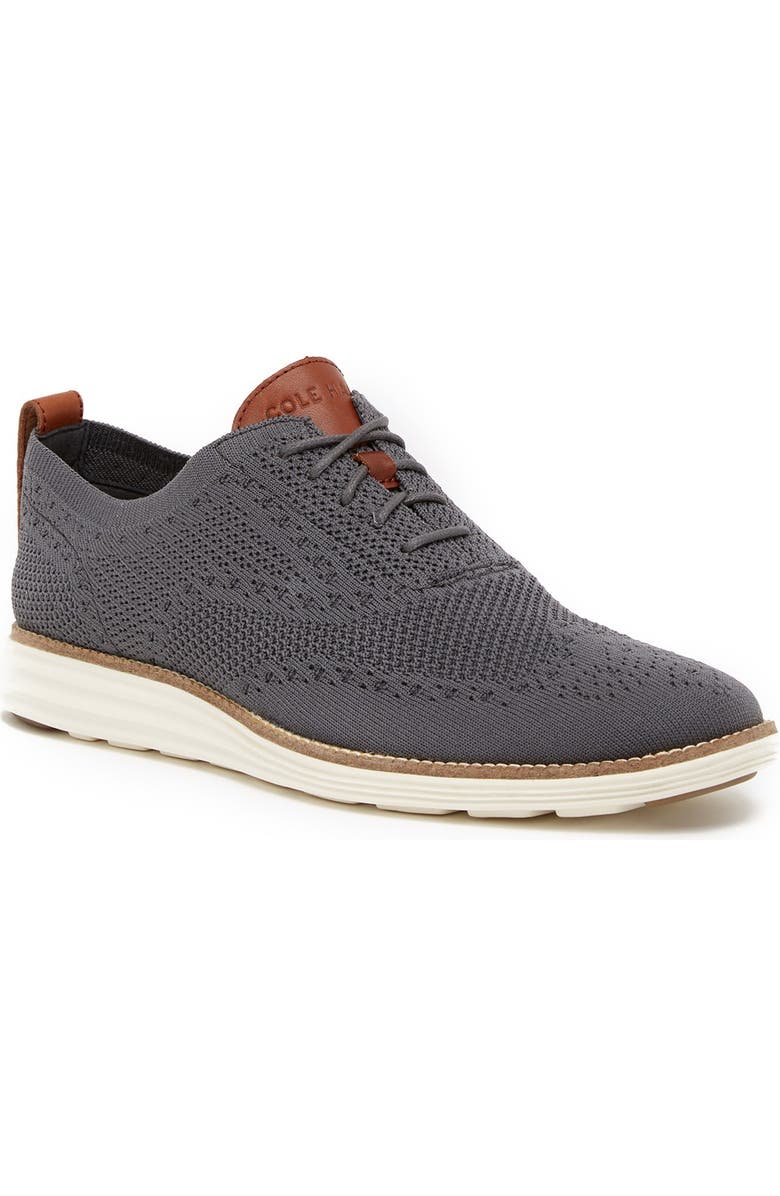 Cole Haan Original Grand Shortwing Oxford, Main, color, Magnet/Ivo