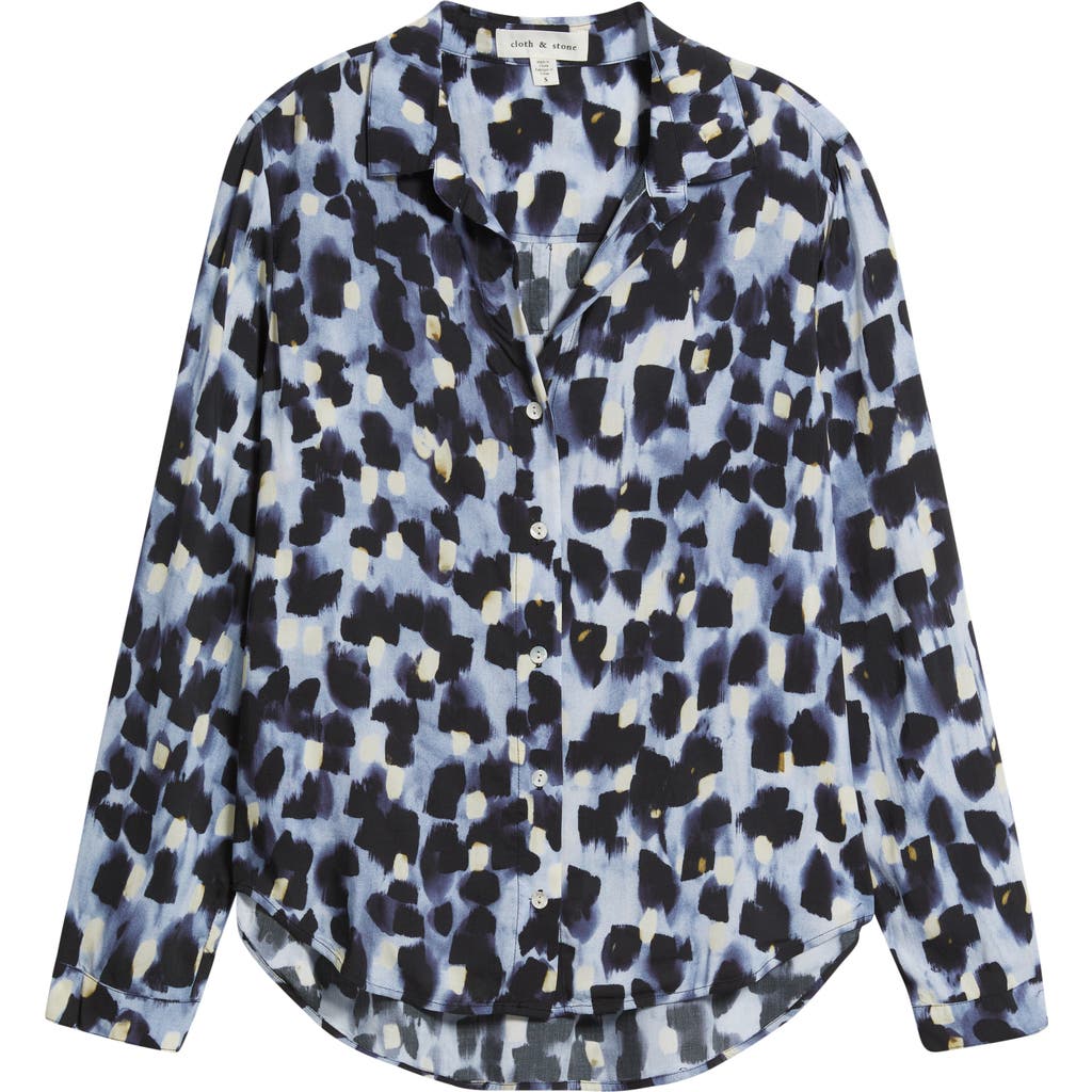 Cloth & Stone Classic Button-up Shirt In Blue