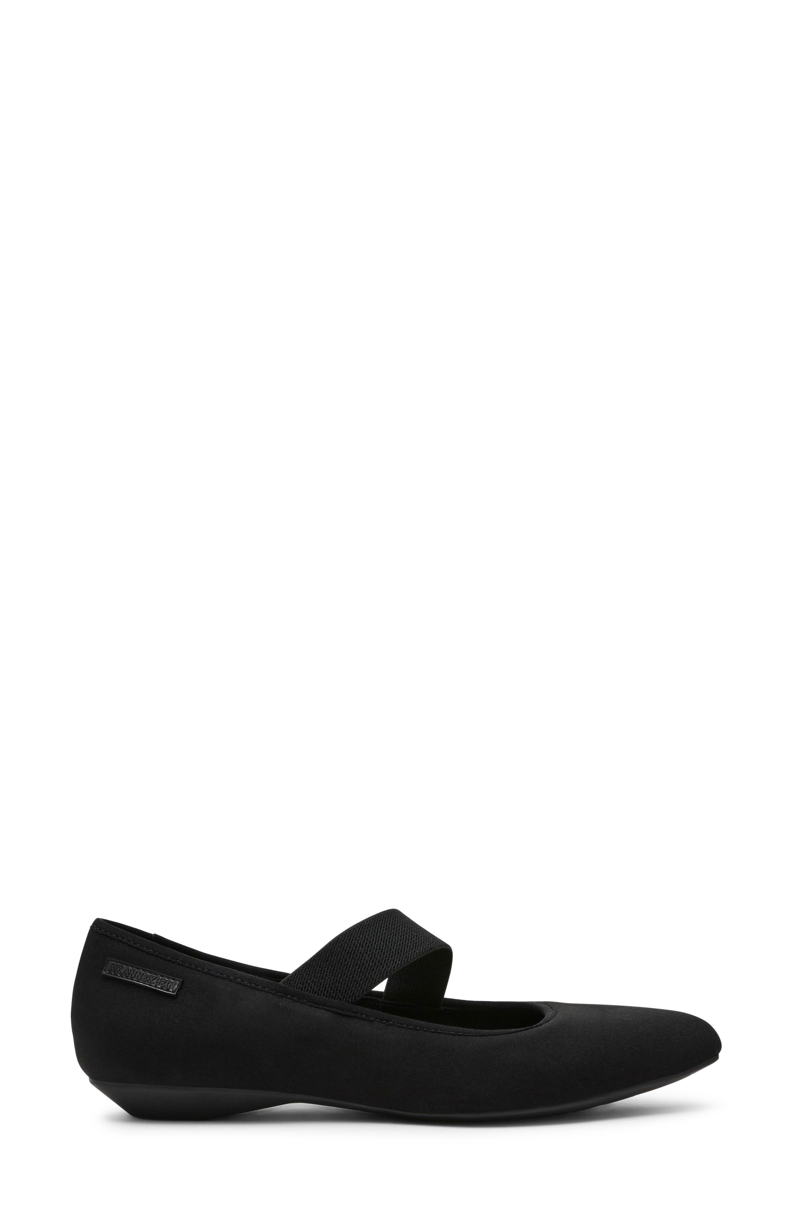 Anne Klein Opalina Mary Jane Flat, Alternate, color, Black Matte Stretch