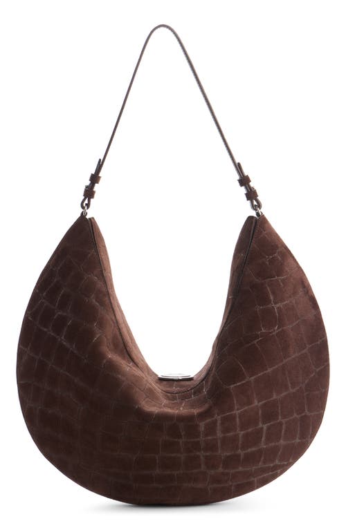 Jacquemus Le Sac Ovalo Suede Hobo Bag