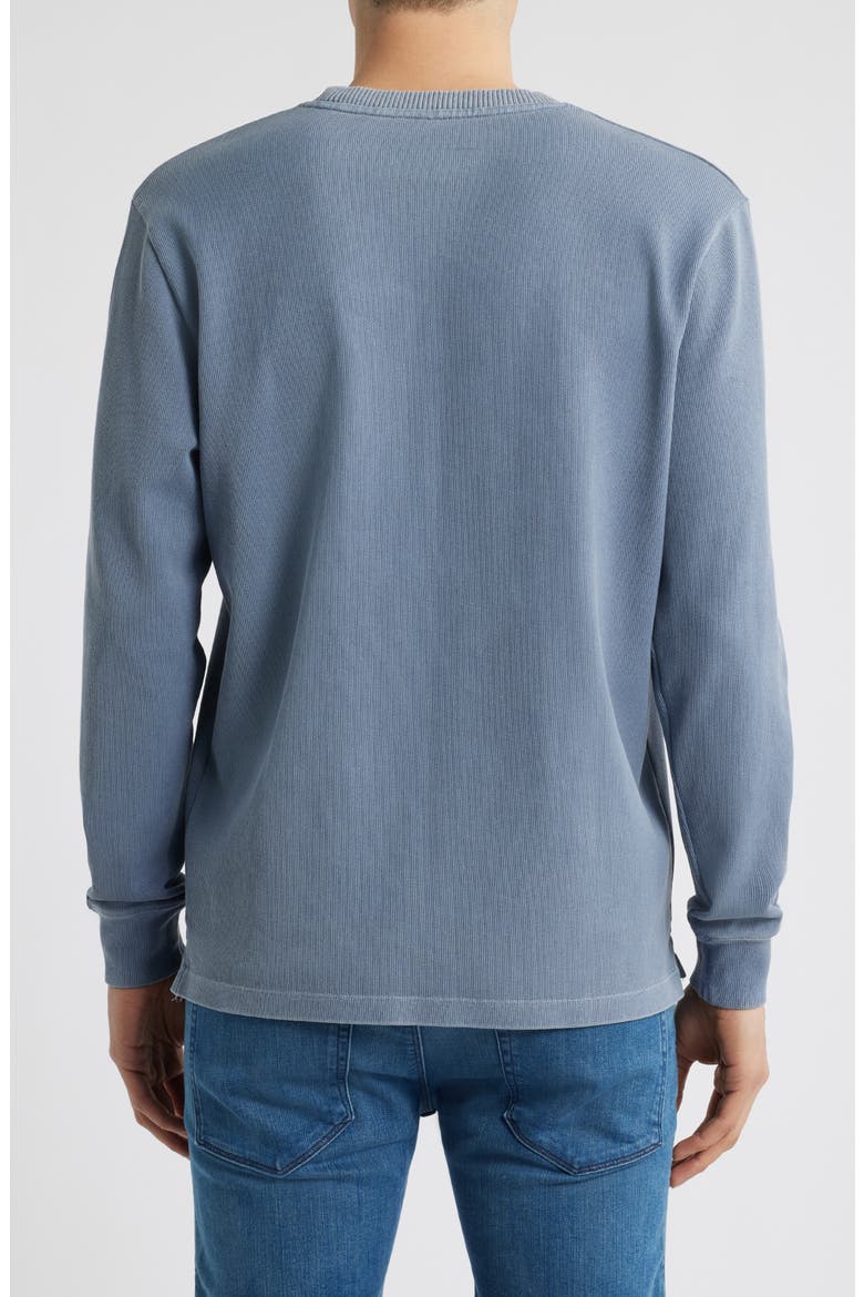 Caza Rib Organic Cotton Sweatshirt, Alternate, color, WAVE