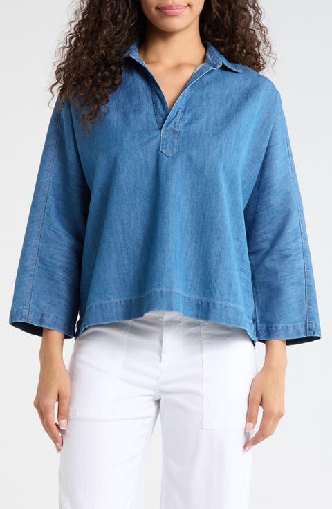 Gabi Denim Popover Shirt