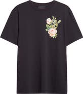 Simone Rocha Rose Bouquet Cotton Graphic T-Shirt