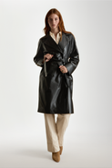FURNIQ UK Sloane Leather Trench Coat