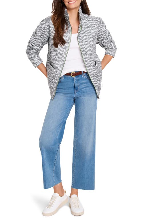 Nz Active By Nic+zoe Throw-on Abstract Print Quilted Jacket