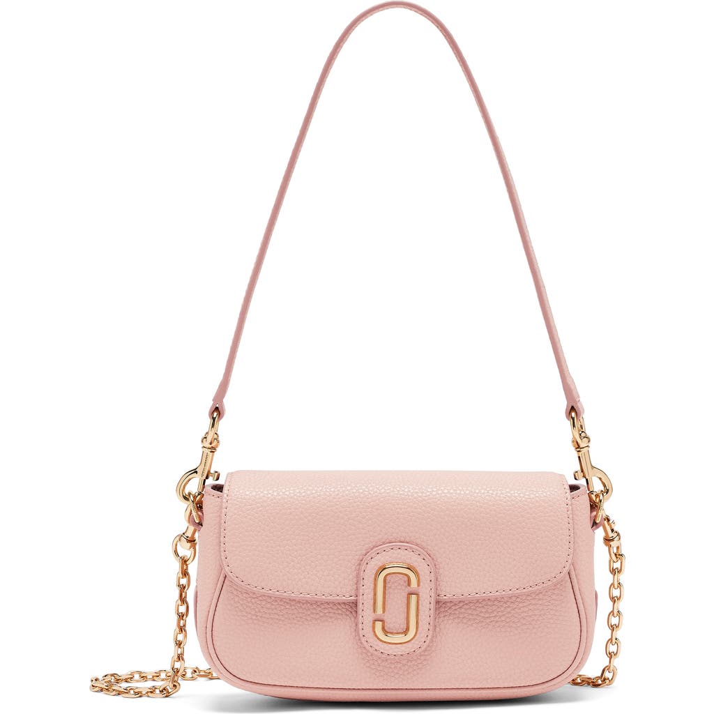 Marc Jacobs The J Marc Clover Pebble Crossbody Bag In Pink