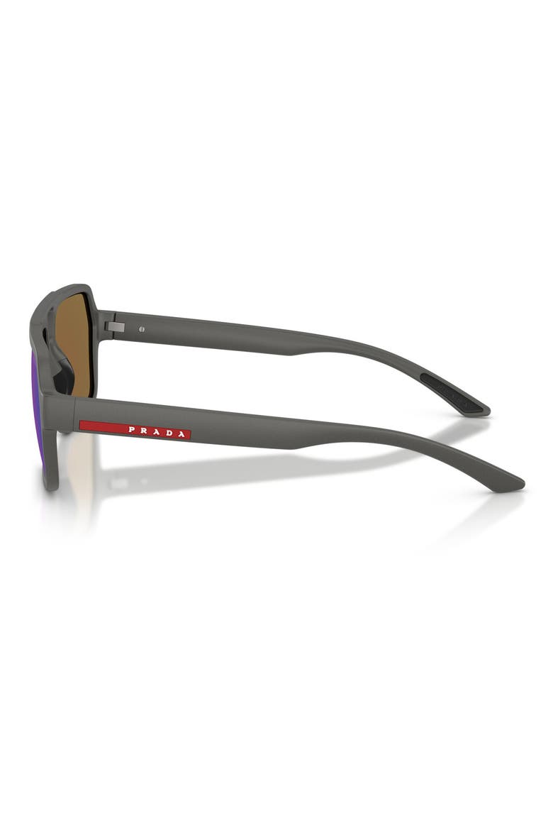 59mm Pilot Sunglasses, Alternate, color, GREY SILVER / LIGHT GREEN BLUE
