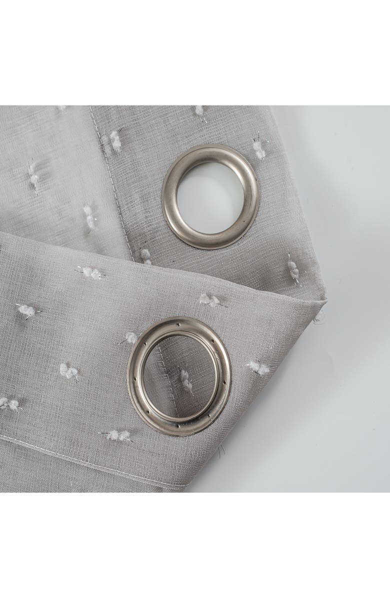 DAINTY HOME Ribbons Set of 2 Sheer Panel Curtains, Alternate, color,