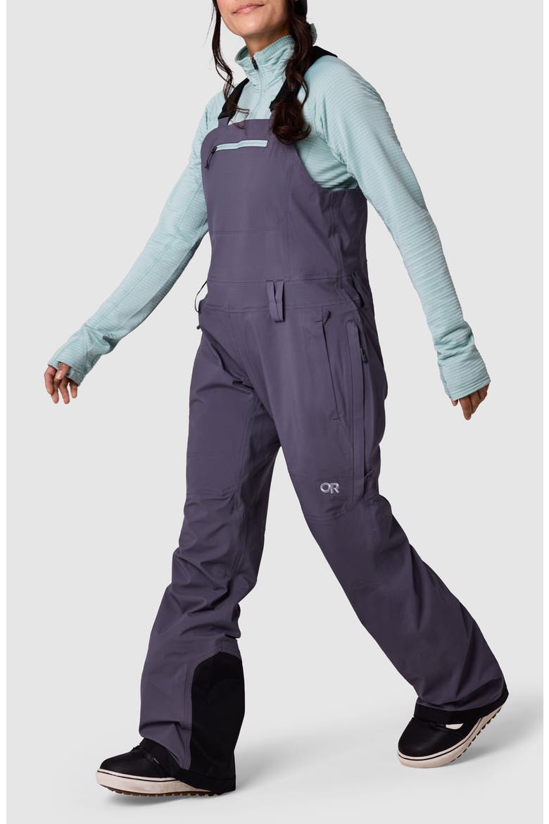 Carbide Bib Snow Pants, Alternate, color, SMOKY QUARTZ