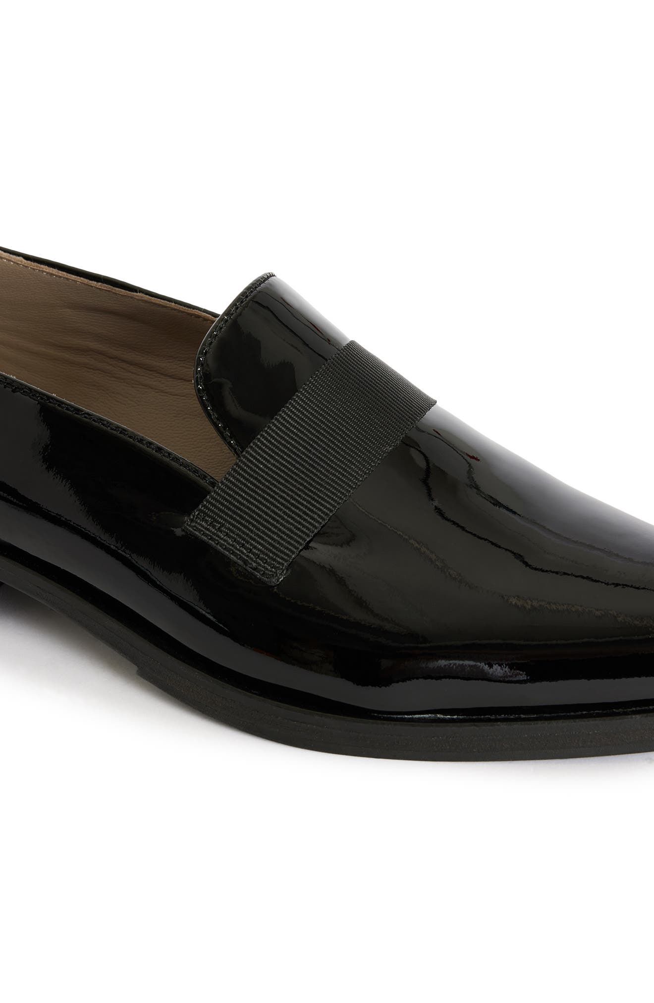 AllSaints Watts Pointed Toe Loafer, Alternate, color, Black