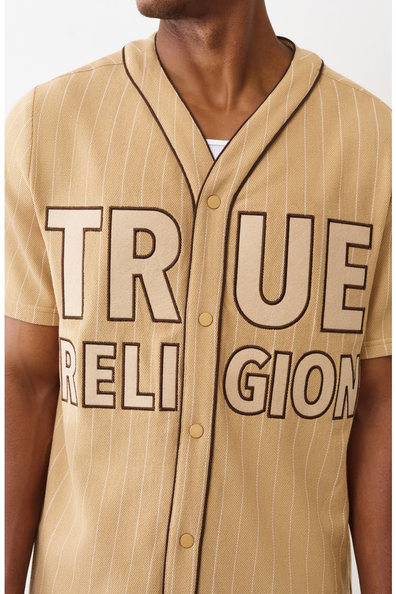 Logo Baseball Jersey, Alternate, color, TRAVERTINE
