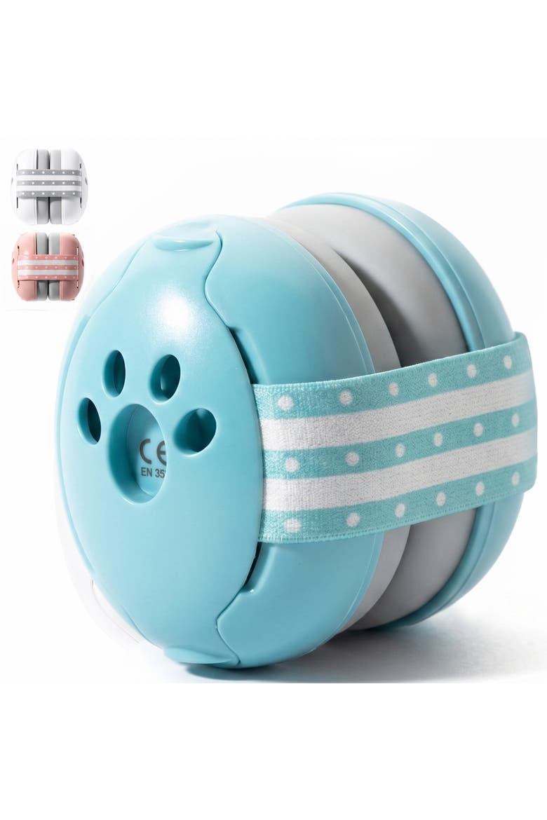 Lightweight Ultra Soft Baby Earmuffs with Travel Bag, Alternate, color, Blue
