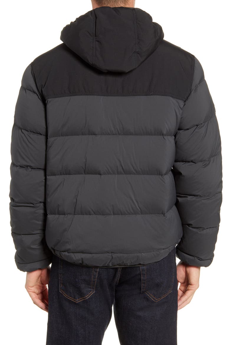 Featherweight Water Repellent Down Coat, Alternate, color, FADED BLACK