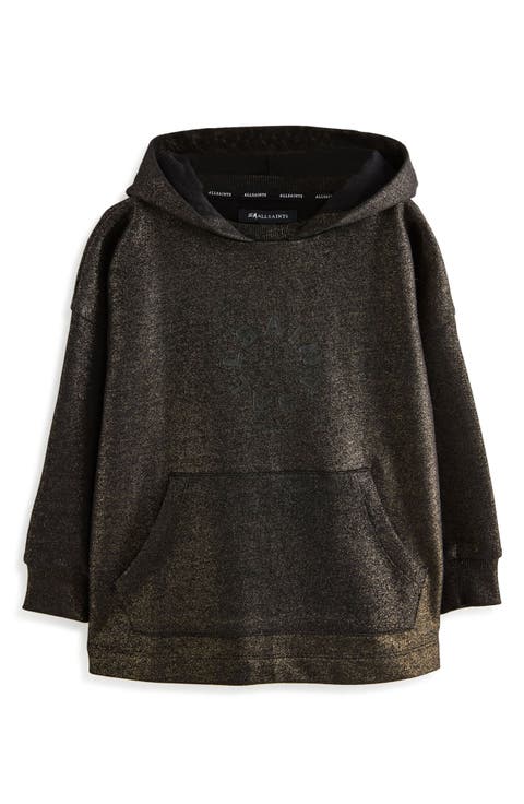 Kids' Oversize Metallic Cotton Hoodie (Big Kid)