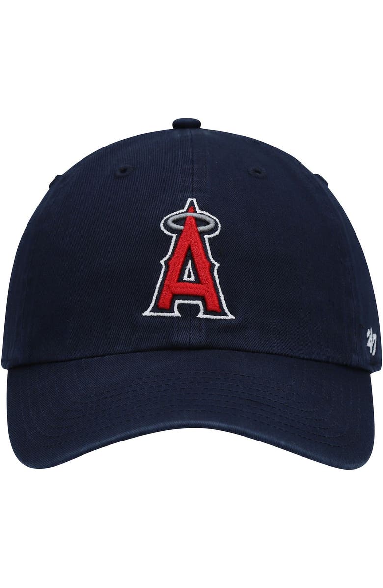 '47 Men's '47 Navy Los Angeles Angels Clean Up Adjustable Hat, Alternate, color, Navy