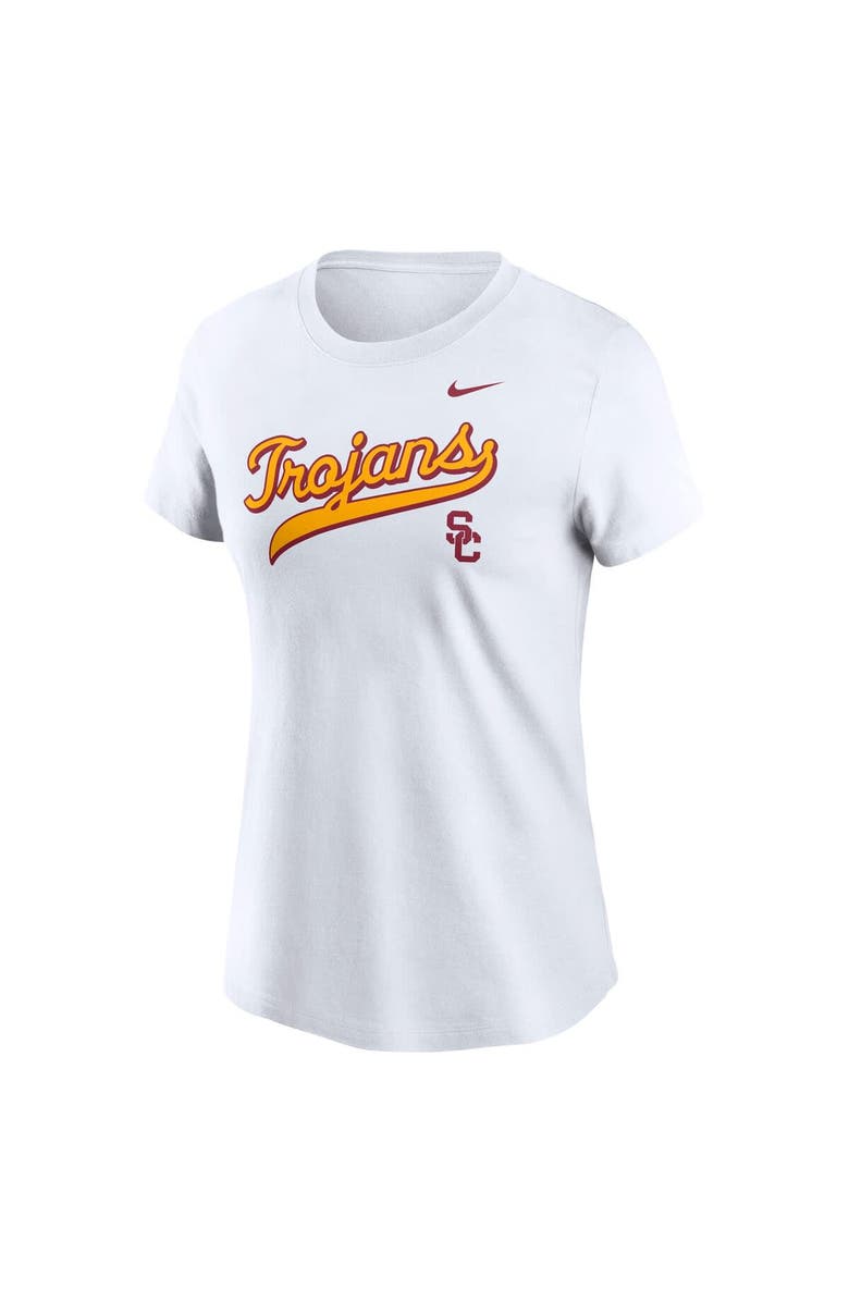 Nike Women's Nike White USC Trojans Local Script T-Shirt, Alternate, color, White