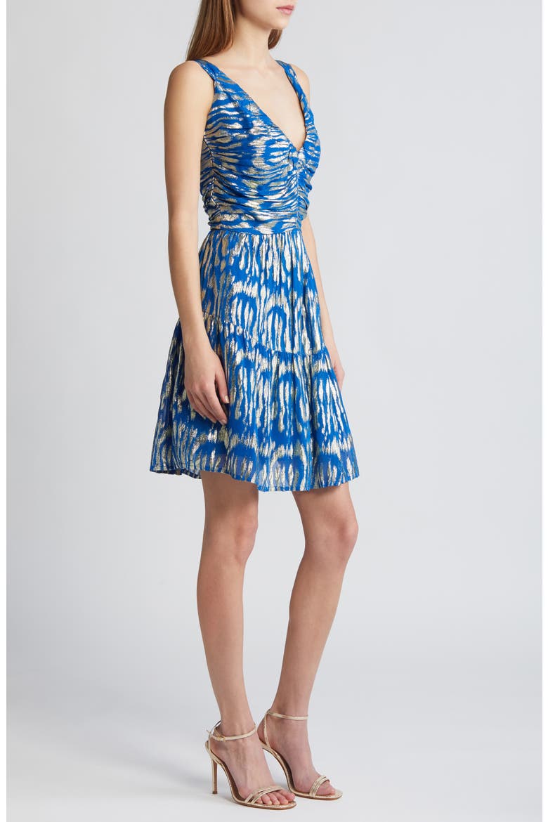 Mai Fit & Flare Dress, Alternate, color, BLUE