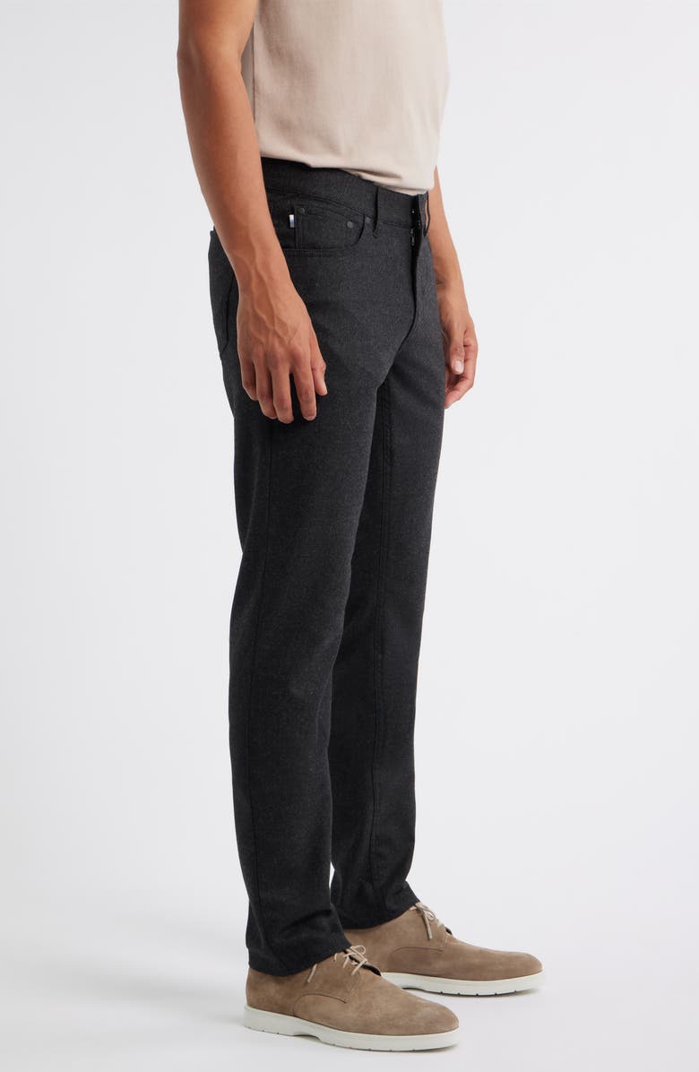 Brax Chuck Modern Fit Ceramica Flannel Five-Pocket Pants, Alternate, color, Anthracite