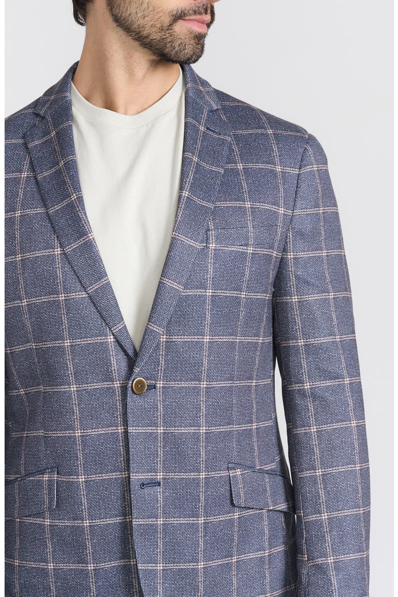 Navy & Tan Birdseye Blazer, Alternate, color, NAVY