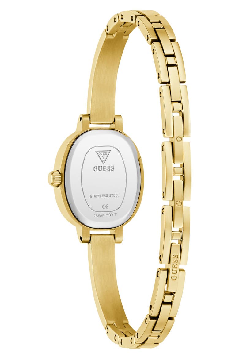 Oblong Crystal Marker Watch, 21mm, Alternate, color, GOLD TONE