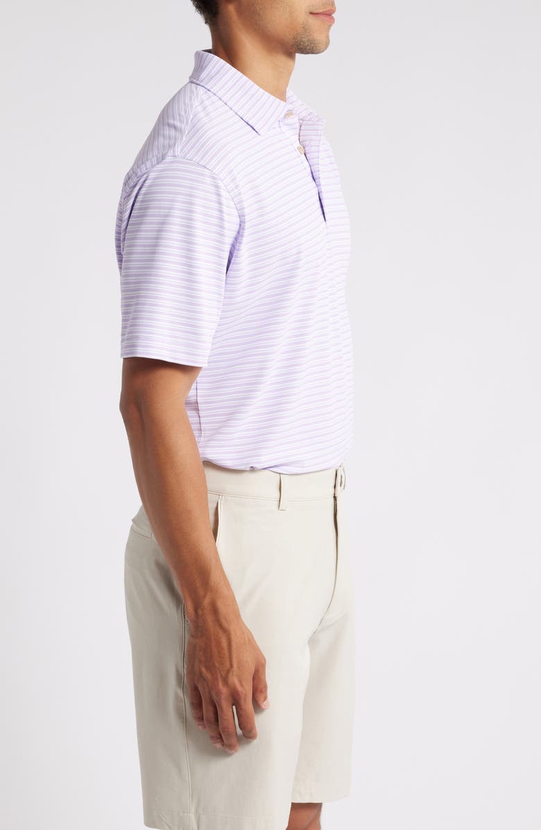 Peter Millar Dellroy Stripe Performance Mesh Polo, Alternate, color,