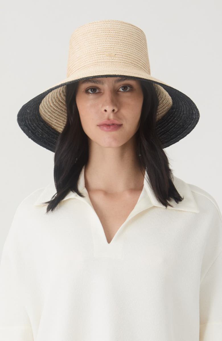 Eugenia Kim Annabelle UPF 50+ Wide Brim Straw Sun Hat, Alternate, color, 