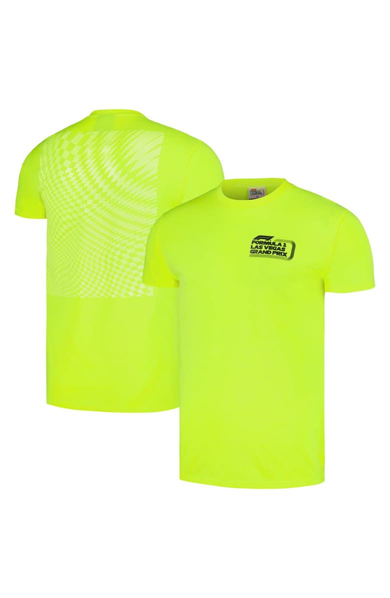 Insomniac Unisex  Neon Green Formula 1 2023 Las Vegas Grand Prix Mono Core T-Shirt, Main, color, 