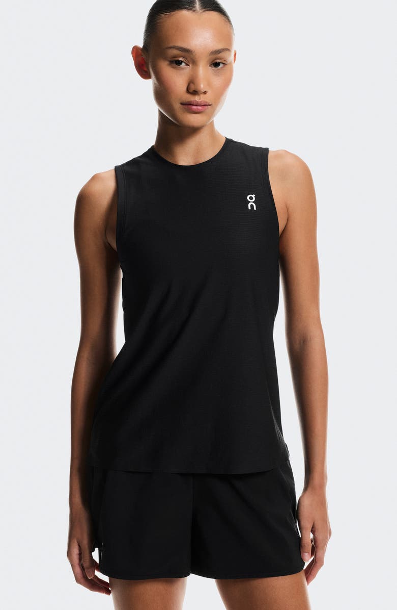 On Court Performance Tennis Tank, Alternate, color, Black