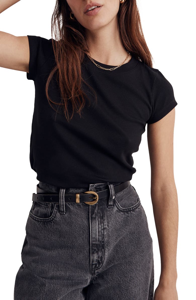 Madewell Supima<sup>®</sup> Cotton Rib T-Shirt, Main, color,