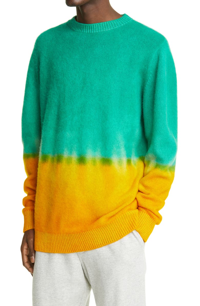 The Elder Statesman Dip Tie Dye Cashmere Sweater, Alternate, color,