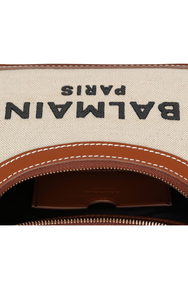 Balmain B-Army Canvas & Leather Shoulder Bag, Alternate, color,