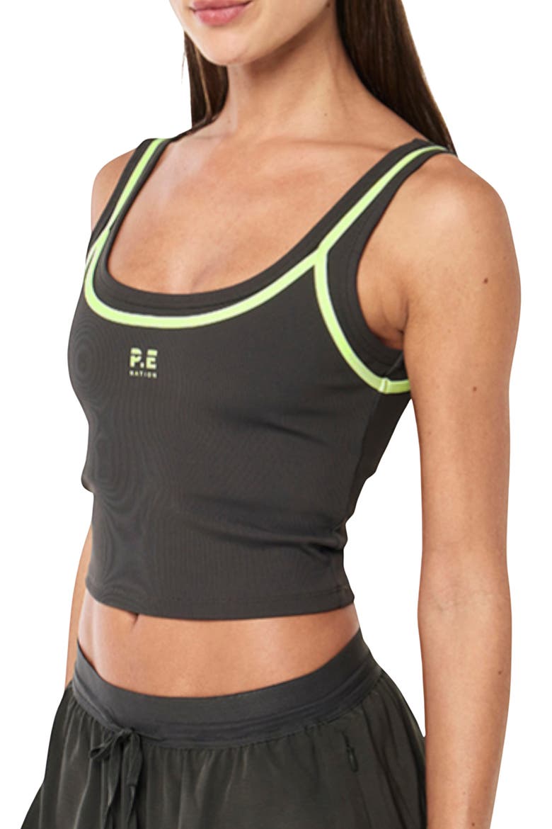 Forward Crop Tank, Alternate, color, CAVIAR/ WASHED LIME