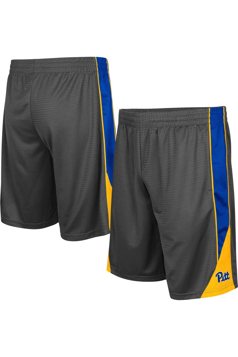Men's Colosseum Charcoal Pitt Panthers Turnover Shorts, Main, color, Charcoal