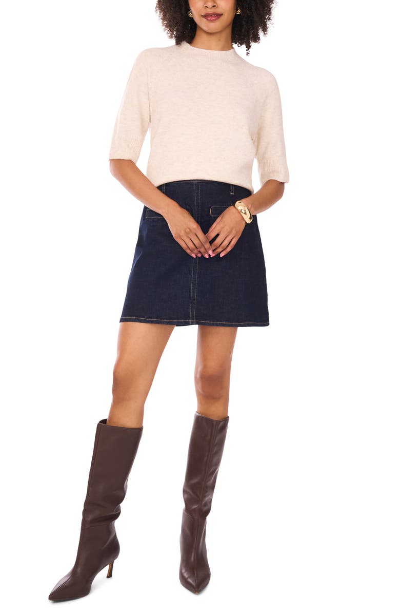 Vince Camuto Mock Neck Sweater, Alternate, color, Malted