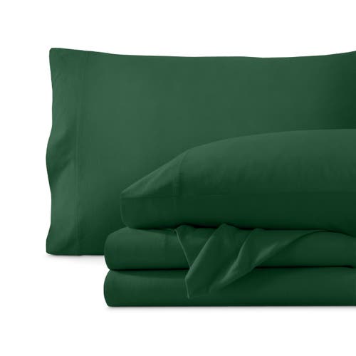 Bare Home Organic Cotton Jersey Sheet Set In Green