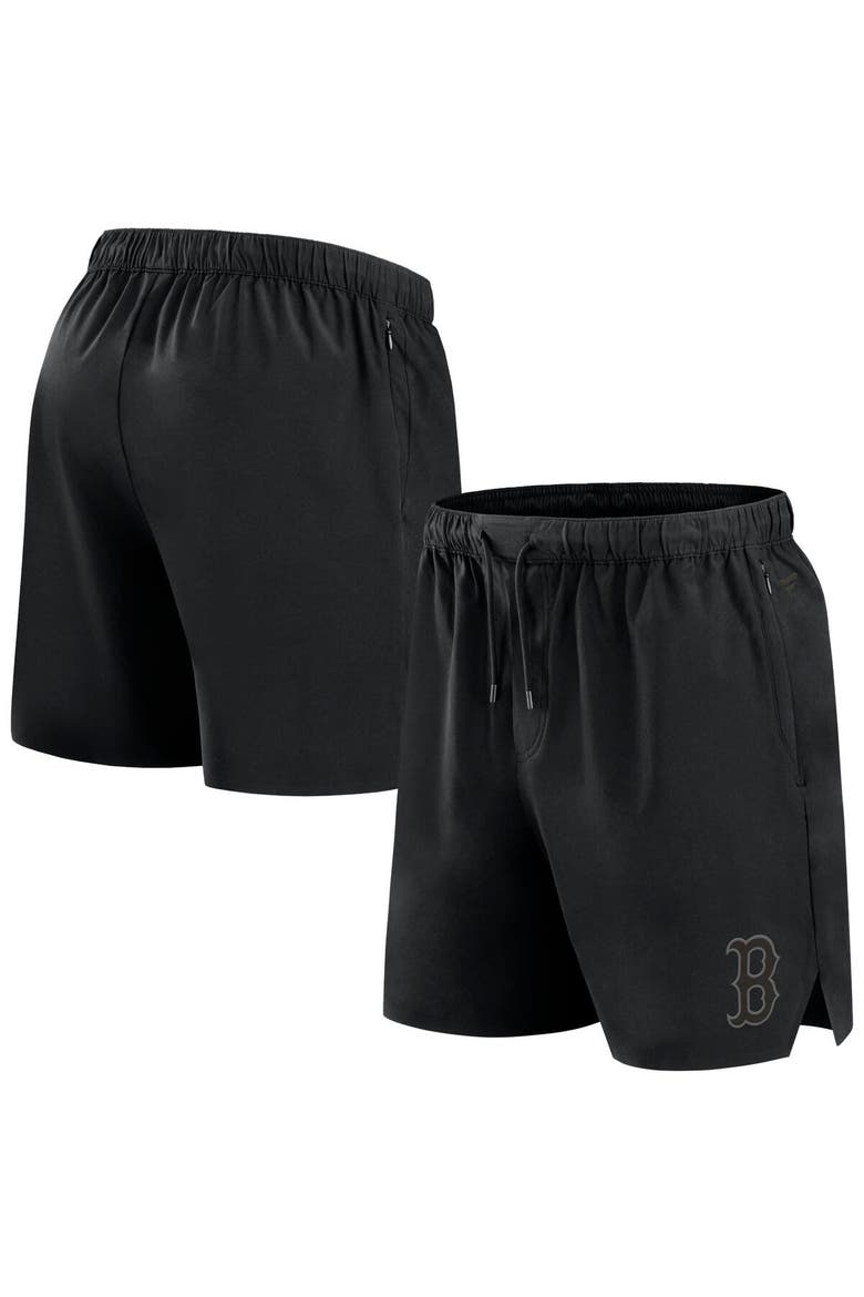 Men's Fanatics Black Boston Red Sox Front Office Woven Shorts, Main, color, Black