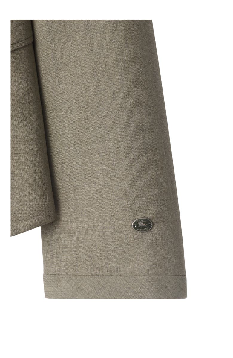 Burberry Wool Tailored Jacket, Alternate, color, Olive Drab