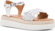 Steve Madden Kids' Jgems Ankle Strap Espadrille Platform Sandal