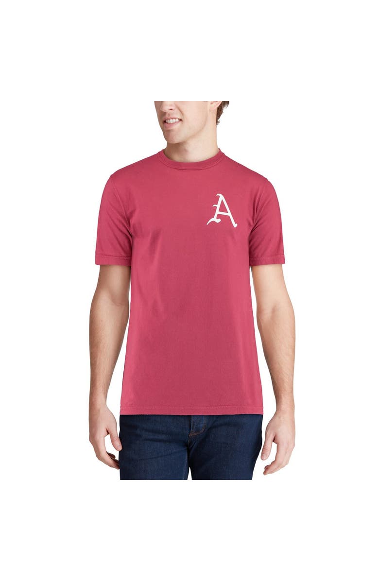 IMAGE ONE Men's Cardinal Arkansas Razorbacks Baseball Flag Comfort Colors T-Shirt, Alternate, color, 