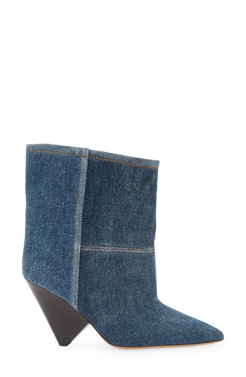 Isabel Marant Miyako Denim Bootie In Blue